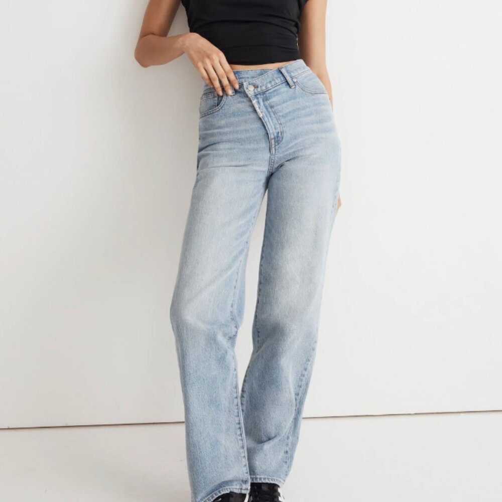 Madewell 'Crossover' Baggy Straight Denim Jean Size 23